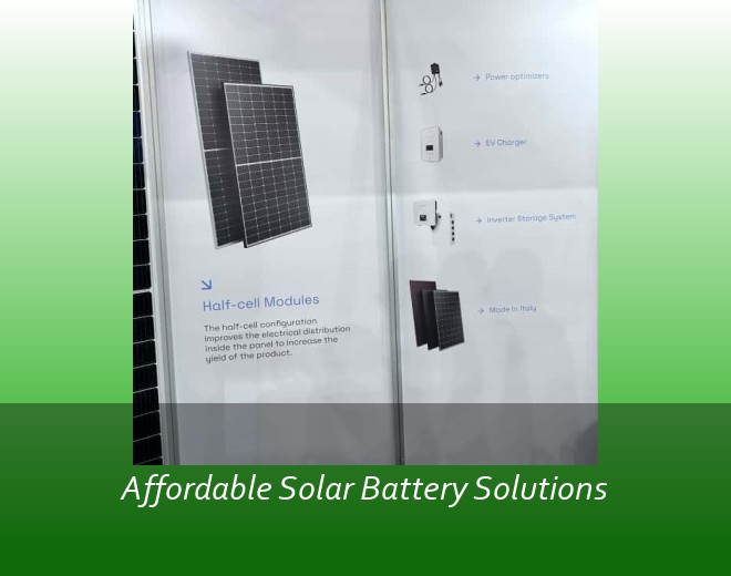 Affordable Solar Battery Solutions
